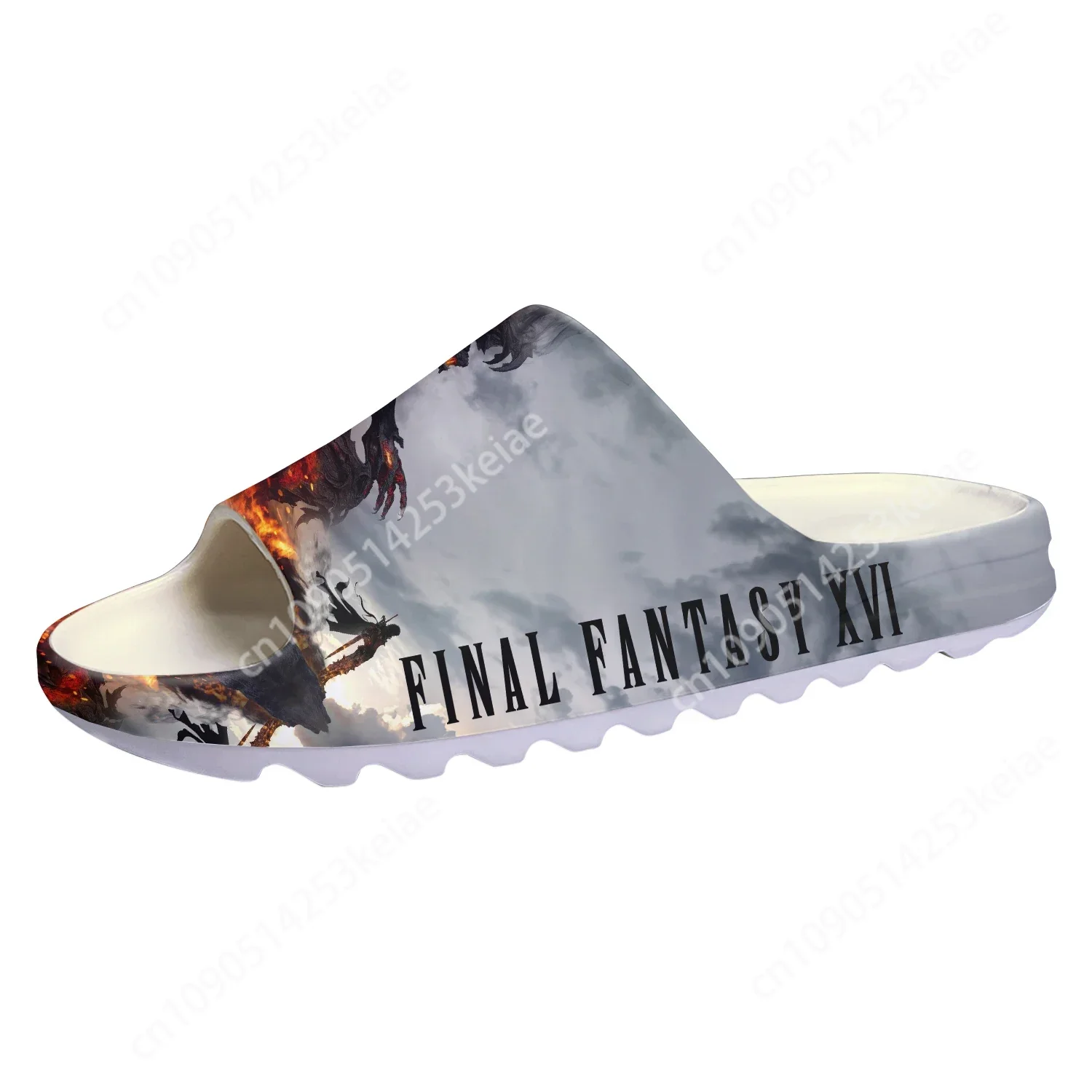 2023 Final Fantasy 16 Soft Sole Sllipers Cartoon Game Mens Womens Teenager Fashion Home Clogs Custom Water Shoes on Shit Sandals