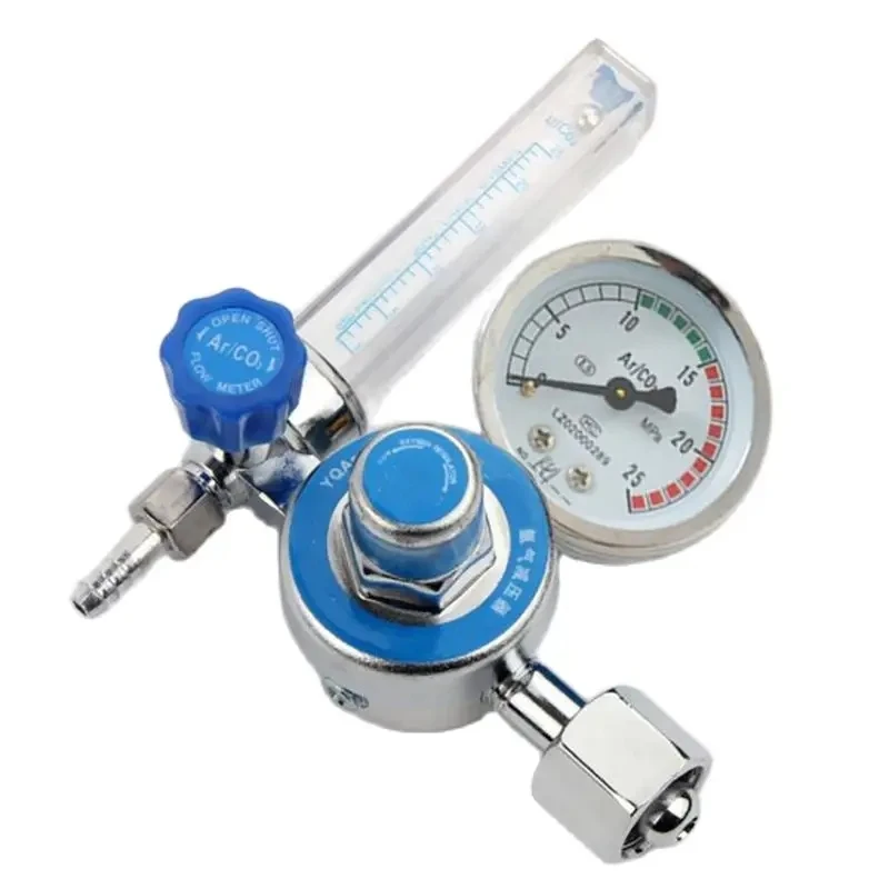 Argon Gas Flowmeter Regulator Shock-Proof Pressure Reducer Gauge Single / Double Tube Flowmeter For Argon Arc Welding, редуктор