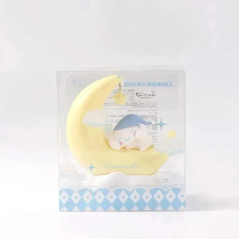 MINISO Genuine MINISO Sanrio Night Light Cinnamoroll Kuromi Kawaii Animation Soft Warm Light Decoration LED Bedside Lamp USB