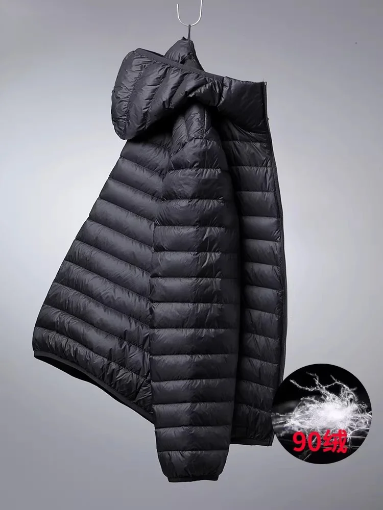 

Yaloo 2026 Spring Men's Lightweight Short down Jacket Thin Portable Warm Casual Fashion Nylon Fabric Duck down Filling Outdoo...