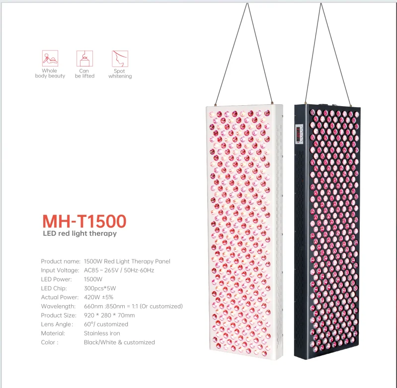 Cross Border Home Beauty Equipment, Far Red Light Treatment, Infrared LED Panel Therapy Lamp 400w 1500w