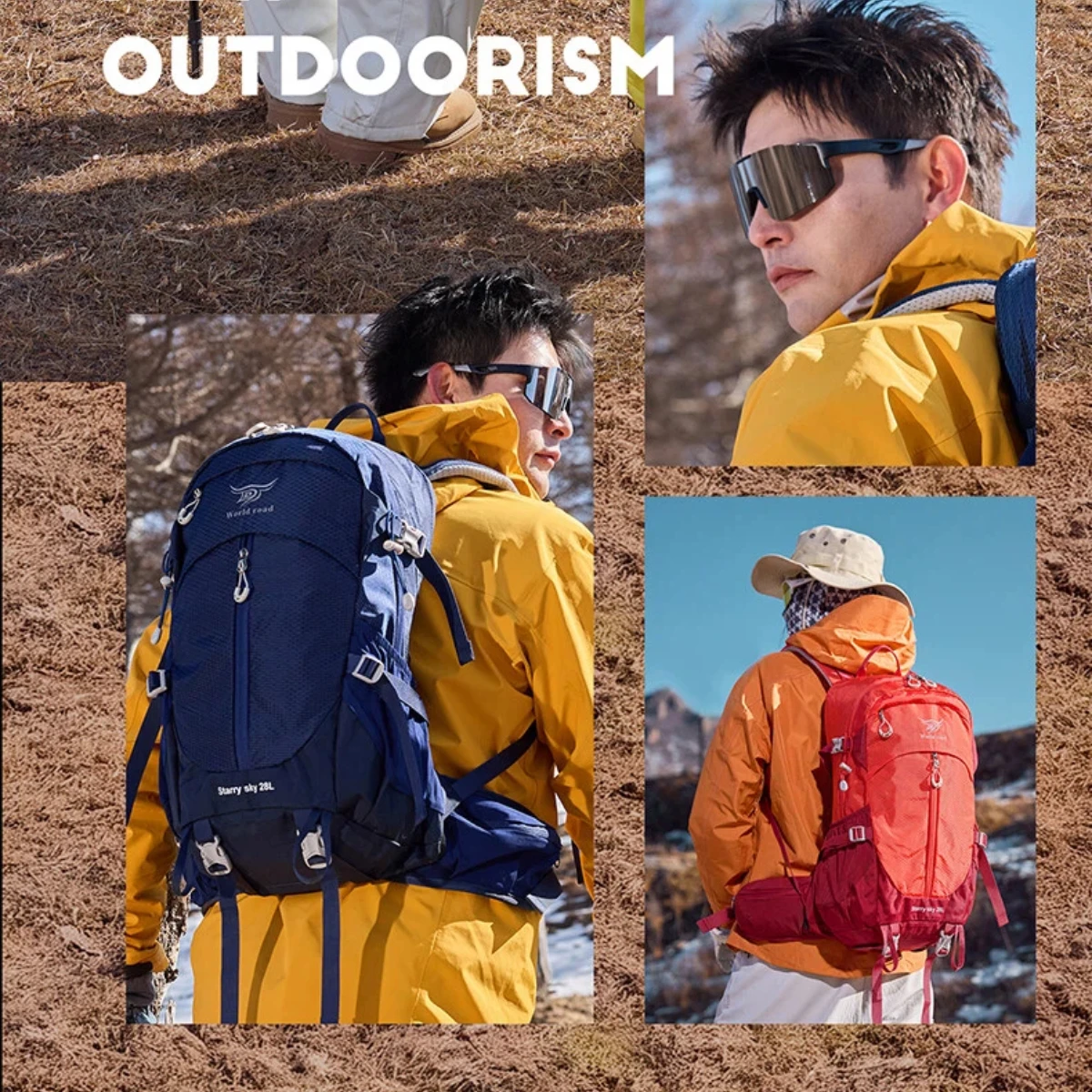 

30L Water-resistant Lightweight Trekking Backpack Anti-tear Nylon with Breathable Back Panel for Hiking Camping