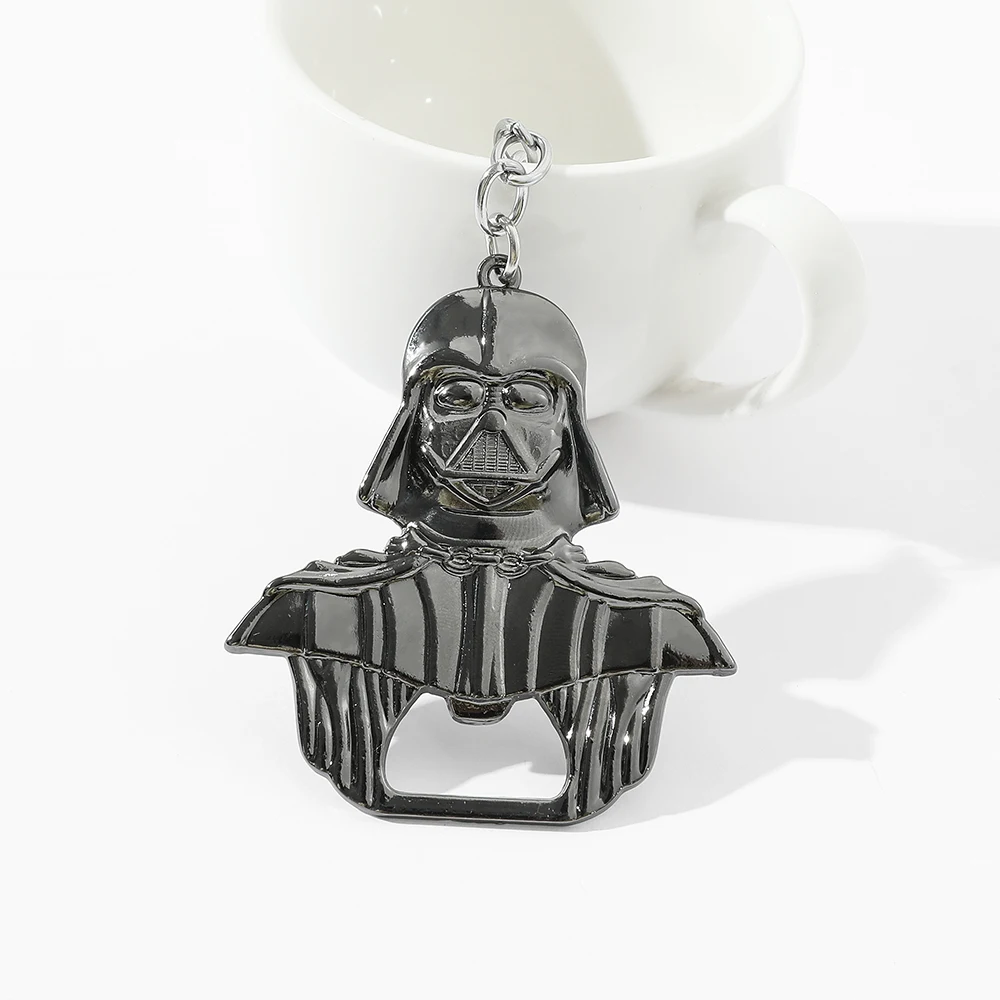 LLavero de Darth Vader de Star Wars, colgante de Metal, abridor de botellas de cerveza, llavero de mochila de coche, llavero Vintage, accesorios de joyería, regalo