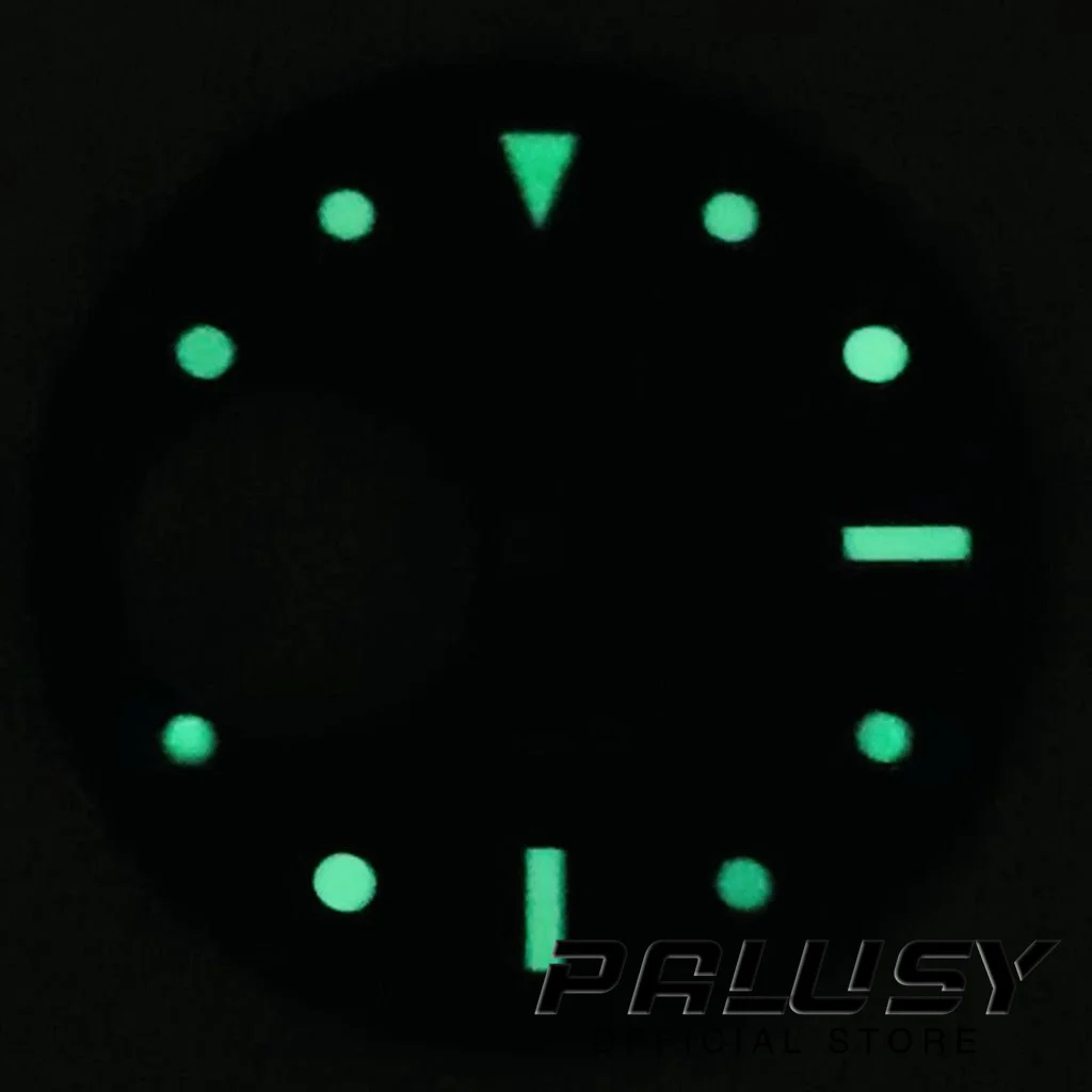 Nh38 29mm Green Grey Blue Black Watch Dial Green Luminous Watch Faces for NH38 Movement Replacement Parts