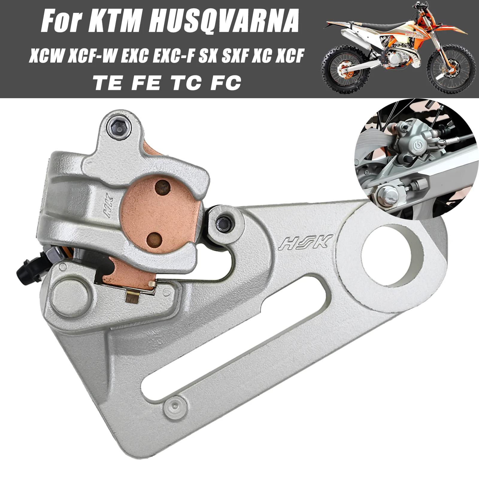 High Precision Rear Brake Caliper Fit KTM EXC SX Husqvarna 125 150 250 300 350 450 500 530 Off Road Motorcycle Parts 2004-2024