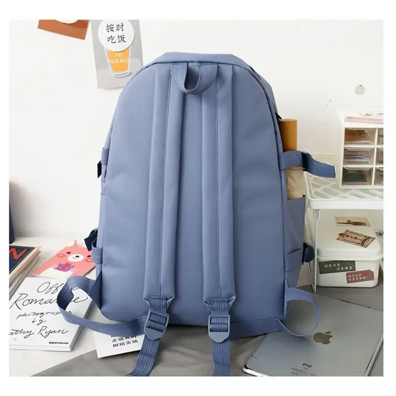5 قطعة مجموعة حقيبة الظهر أنثى سيدة الموضة قدرة عالية مقاوم للماء كلية العصرية الفتيات محمول الحقائب المدرسية لطيف فتاة حقيبة كتب السفر