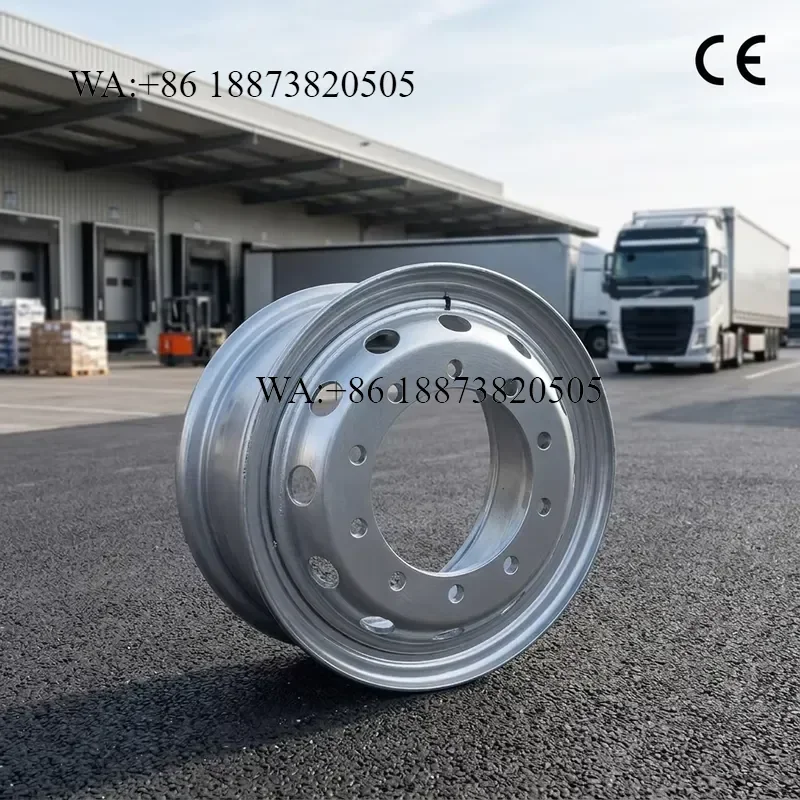 Custom Heavy Truck Steel Wheel Rim 8.5-20 Silver Finish New Condition for Foton Truck 8.50-20 12.00-20 Rims