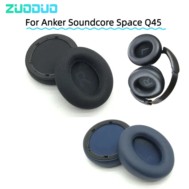 

Replacement Ear Pad for Anker Soundcore Space Q45 Headphones Mesh / Ice gel / Leather Earpads Earmuffs Cushion
