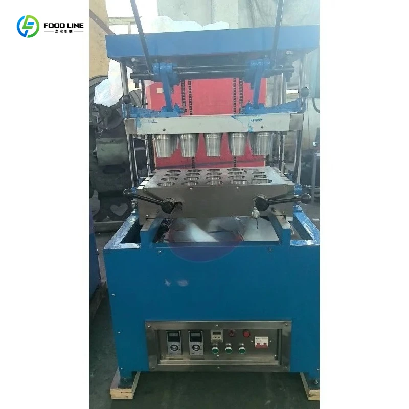 FL Commercial Semi Automatic Soft Waffle Ice Cream Cone Wafer Making Machine / Edible Waffle Coffee Cone Cup Maker Machine