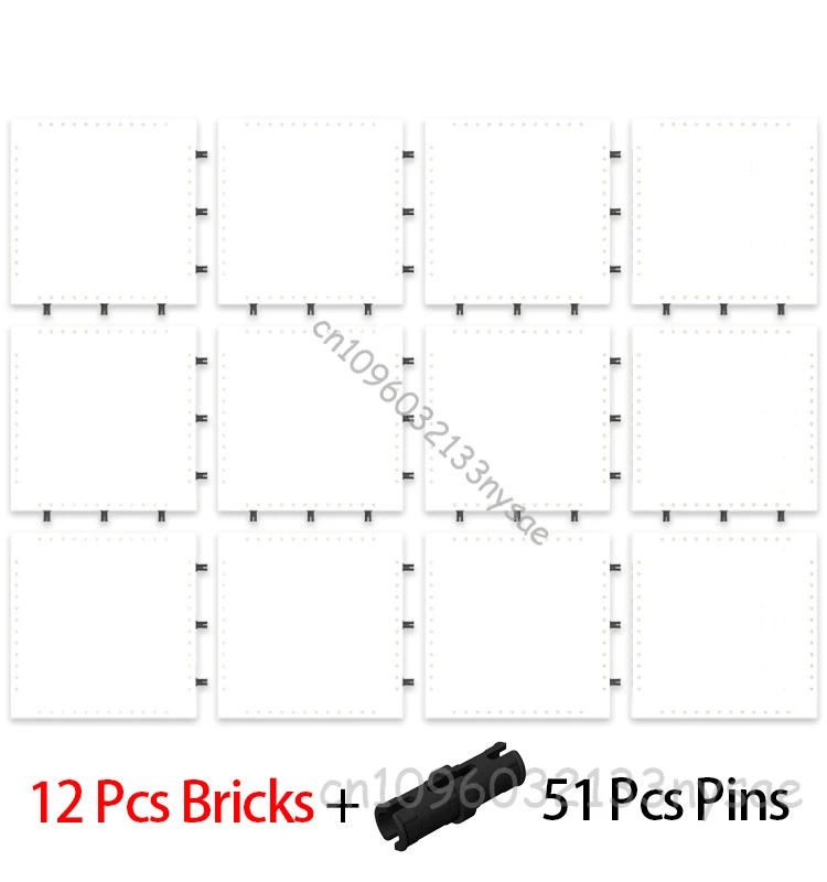 Groothandel 6-20 Stuks 16x16 Pixel Art Bouwsteen Grondplaat 65803 Compatibel met 98138 Kleine Deeltjes Bricks DIY Speelgoed Gratis Pins