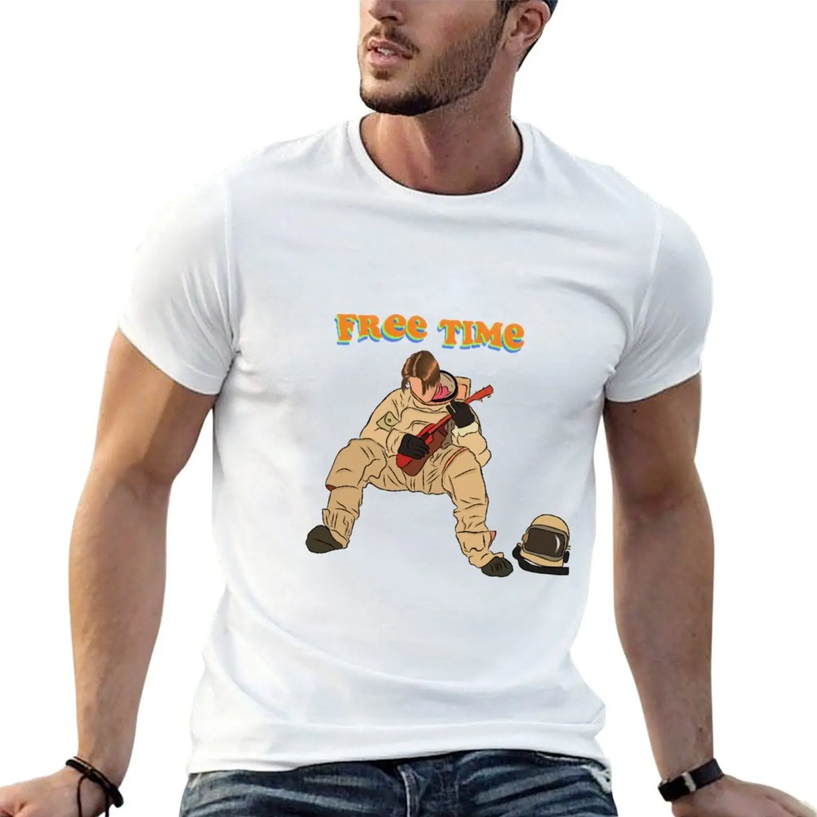 

Ruel, Free Time album cover T-Shirt man t shirt cotton high quality printed t shirts for man man t shirt graphic T-shirt