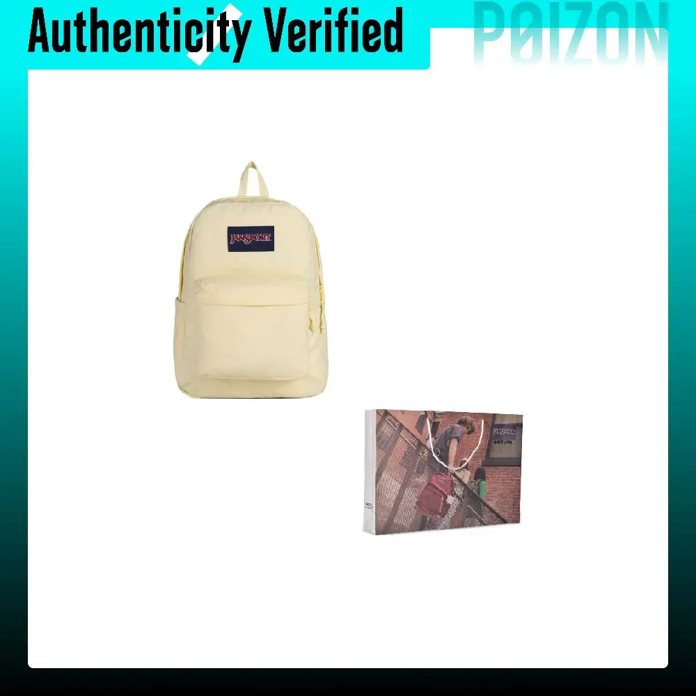 JanSport 4QUE Fabric Students Backpack Regular Women's Cream Yellow JS0A4QUEDMZ