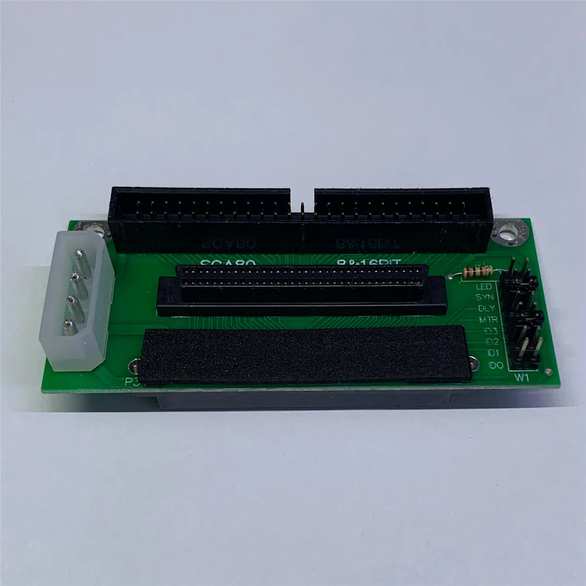 Karta adaptera dysku twardego A49T SCSI SCA 80Pin na 68Pin na 50Pin IDE