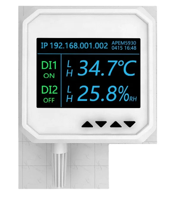 temperature and humidity sensor for environment monitoring system sound and light alarm email alarm