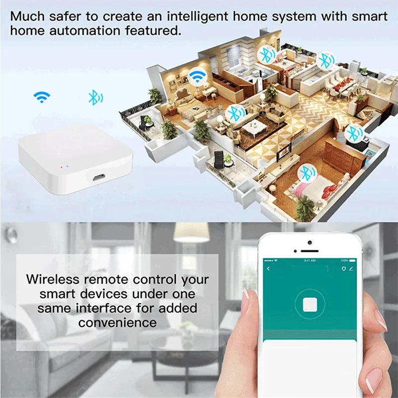 Tuya Smart Gateway Hub Bluetooth-compatibile per Smart Home Work con Alexa Google Home non supporta il protocollo Zigbee