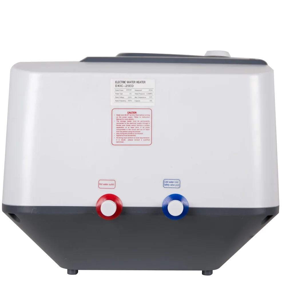 Scaldabagno elettrico in plastica da 10 litri per bagno per uso domestico e alberghiero