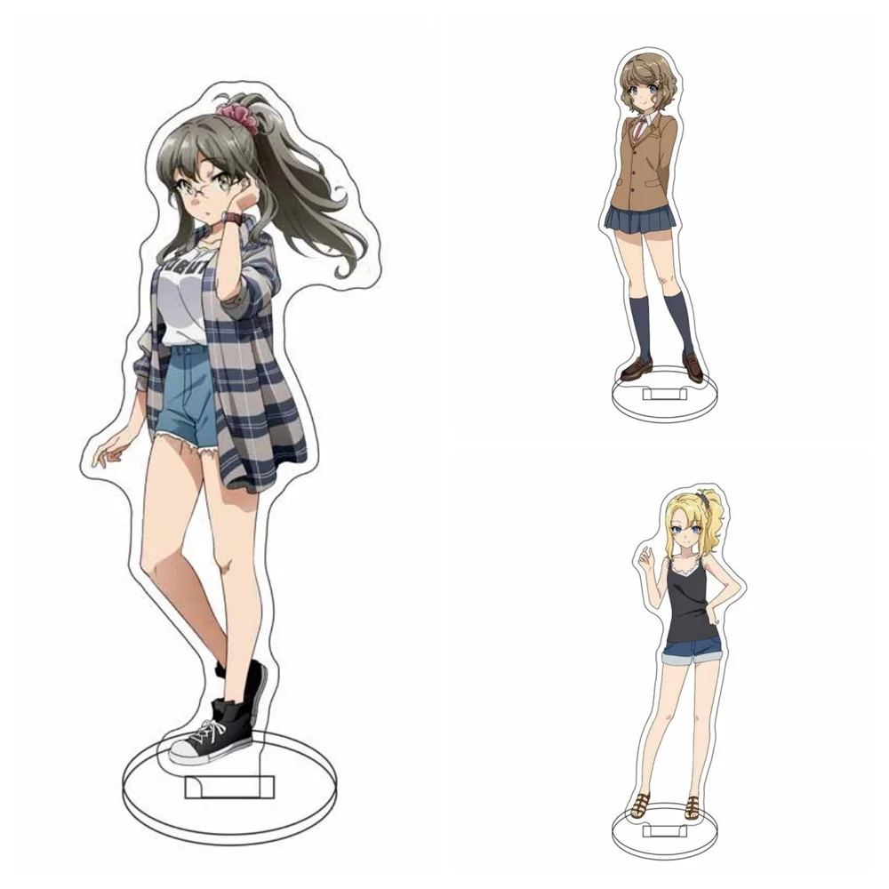 15CM Anime Rascal Does Not Dream of Bunny Girl Senpai Charm Characters Ornament Accessories Goods Collection Gifts