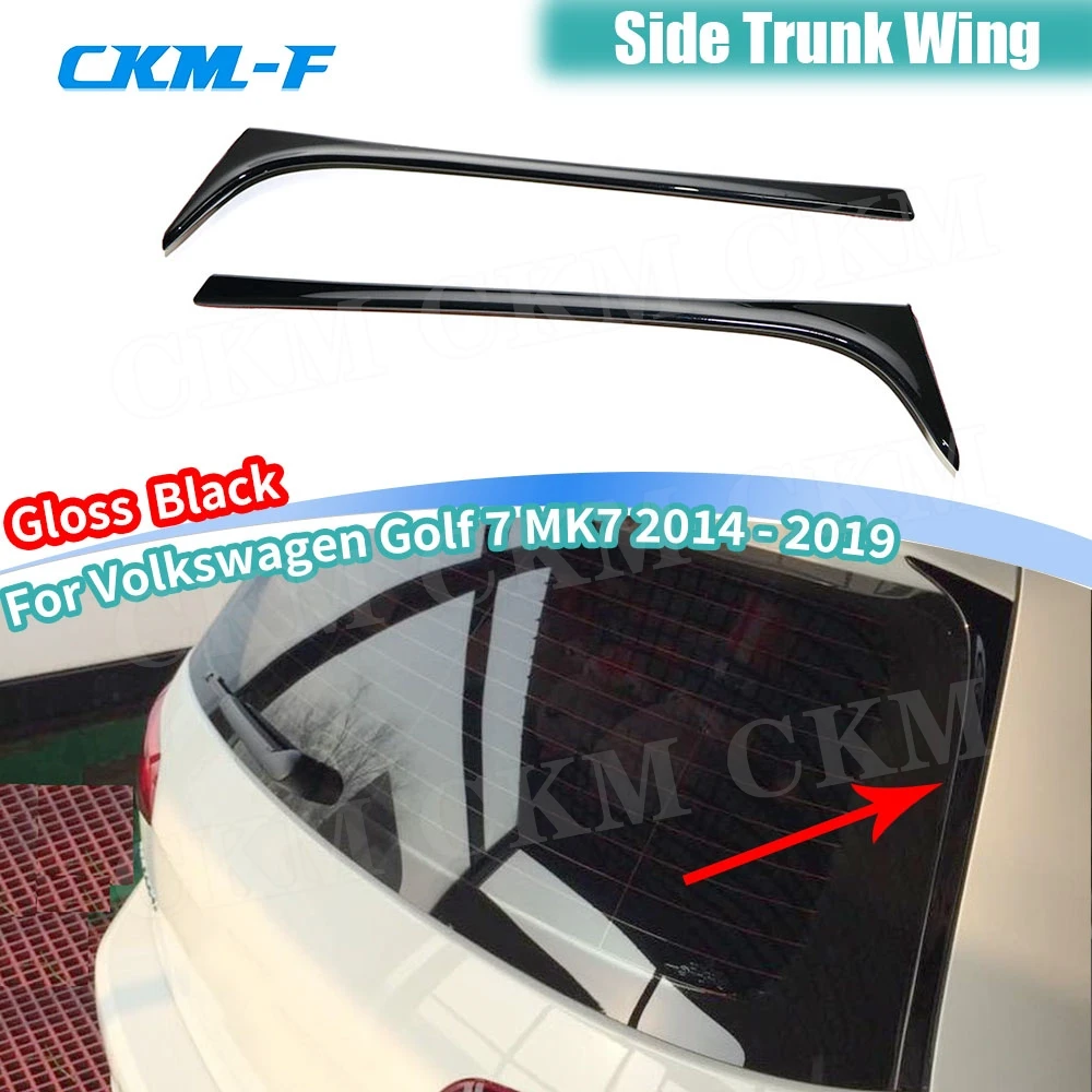 Car Rear Spoiler Side Wing Lip Spoiler for Volkswagen Golf 7 MK7 Standard Not For GTI R 2014 2015 2016 2017 Car Accesorries