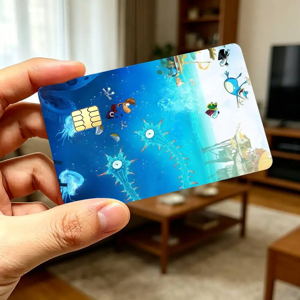 Rayman L-Legends Cartoon Platform Adventure Game High‑Def Game Chip Decals Credit Card Tiny Waterproof Vinyl Decor Practical