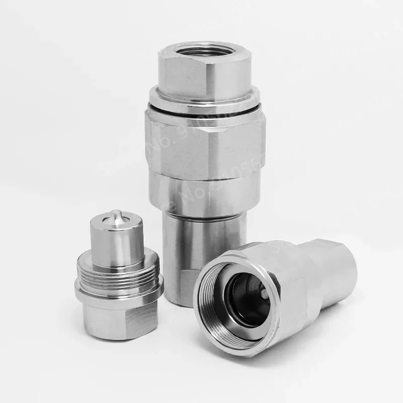 Hydraulic Quick Couping Jonit Coupler 1/4 3/8 1/2 3/4 1 Inch  GT-L1 Screw Tightening Type Carbon Steel Plug Socket Connector