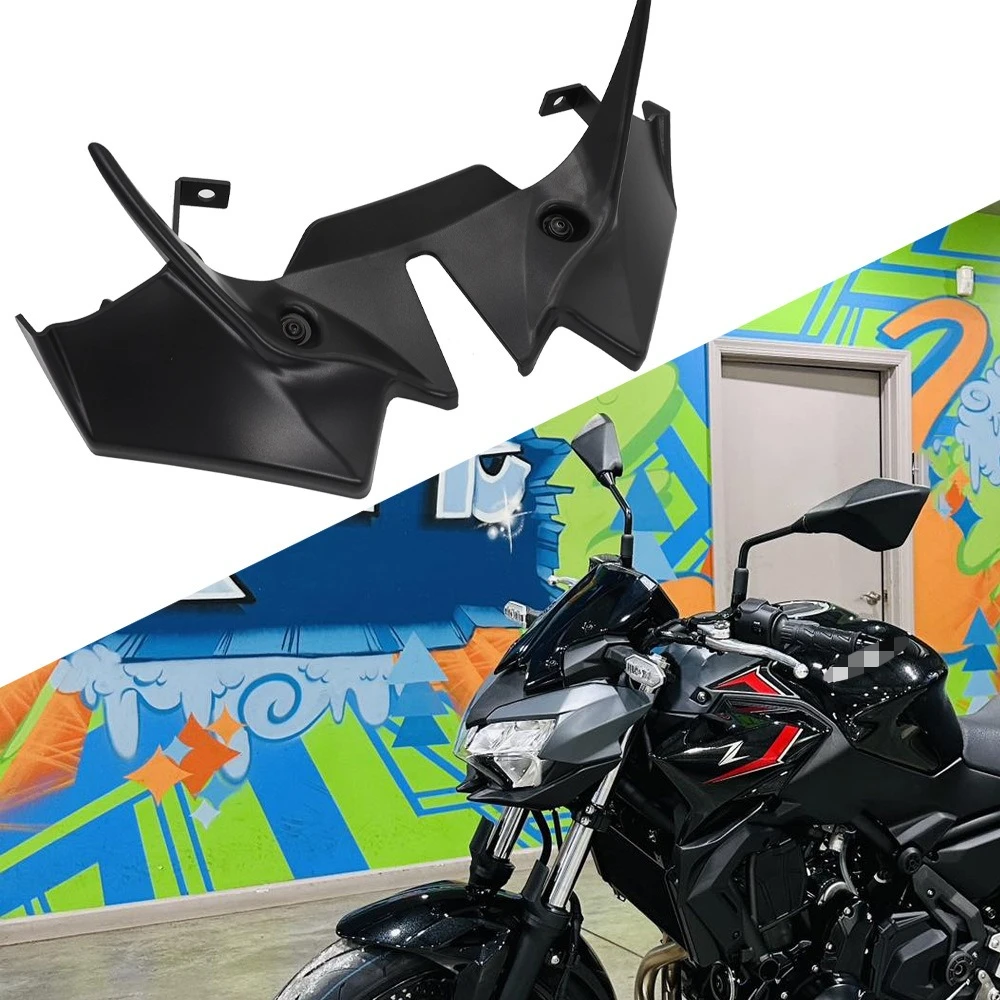 NEW For Z650 Z 650 z650 2020-2023 2024 Motorcycle Front Spoiler Wing Deflector Frontal Downforce Winglet Fairing Spoilers