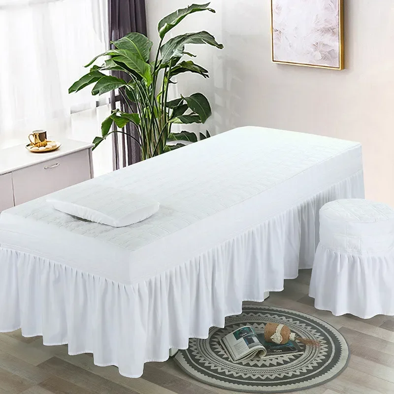 Beauty Massage Bed Sheet Elastic Spa Bed Table Cover Salon Couch Sheet Bedding Massage Table Sheet Beauty Bed Cover with Hole