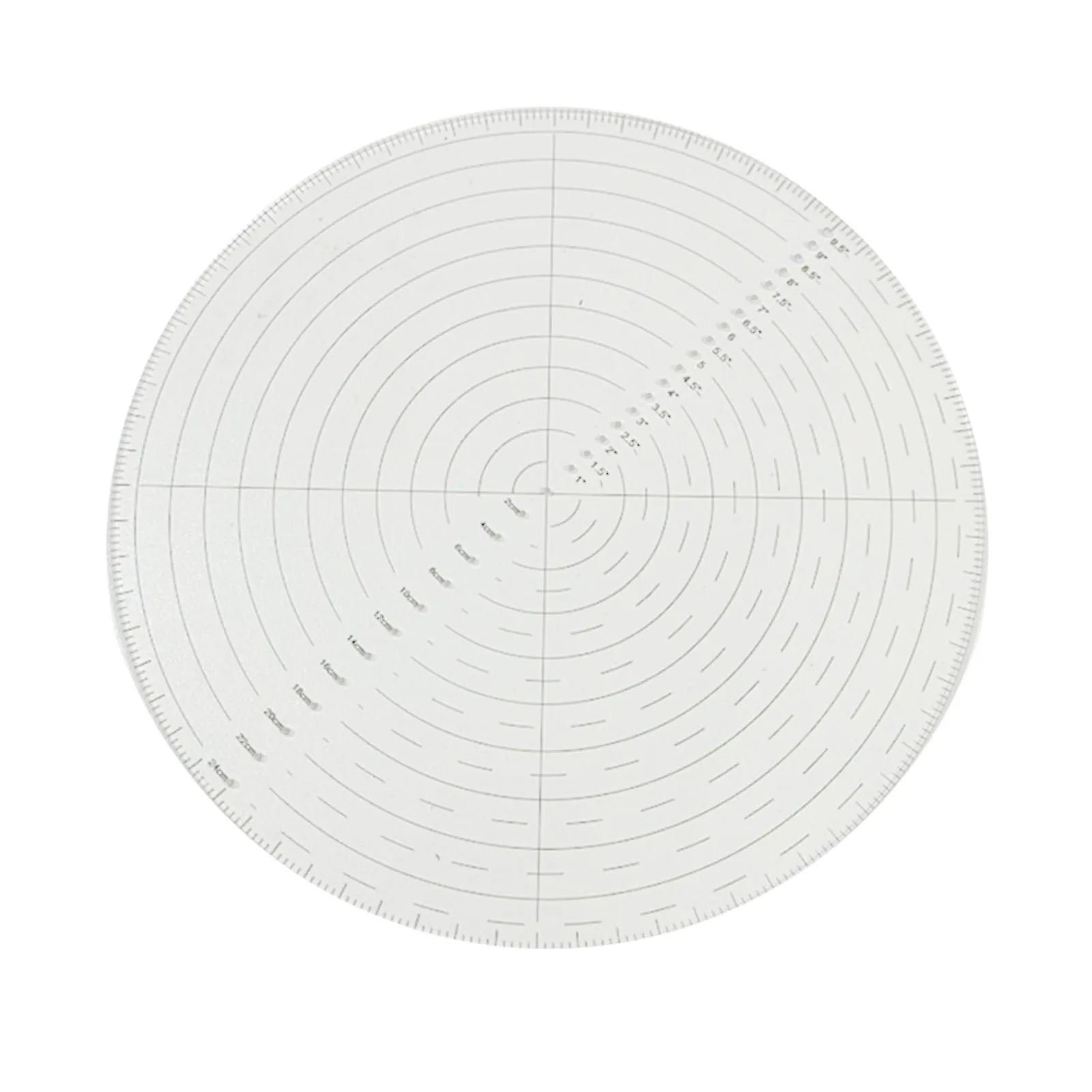 Sewing Ruler 10" Round Center Finder Compass Clear Acrylic For Drawing Circles Lathe Work And Woodturners Sewing Ruler Template view 5