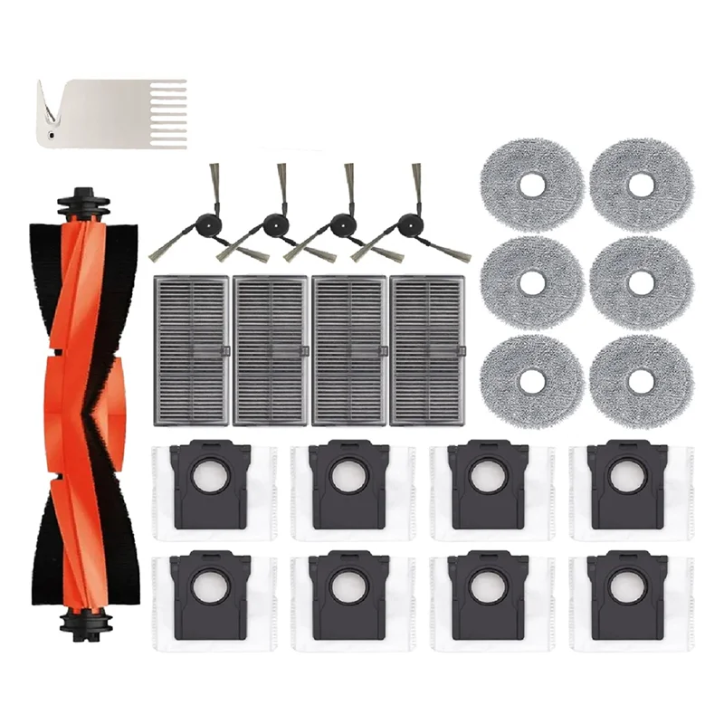 

ABVA-For Dreame X40 Ultra / L40 Ultra/MOVA P50 Pro Ultra Main Side Brush Filter Replacement Parts For Robot Vacuum Cleaners