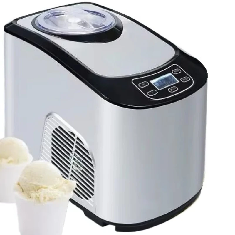 Water-cooled electric plastic ice cream machine, perfect for homemade ice cream