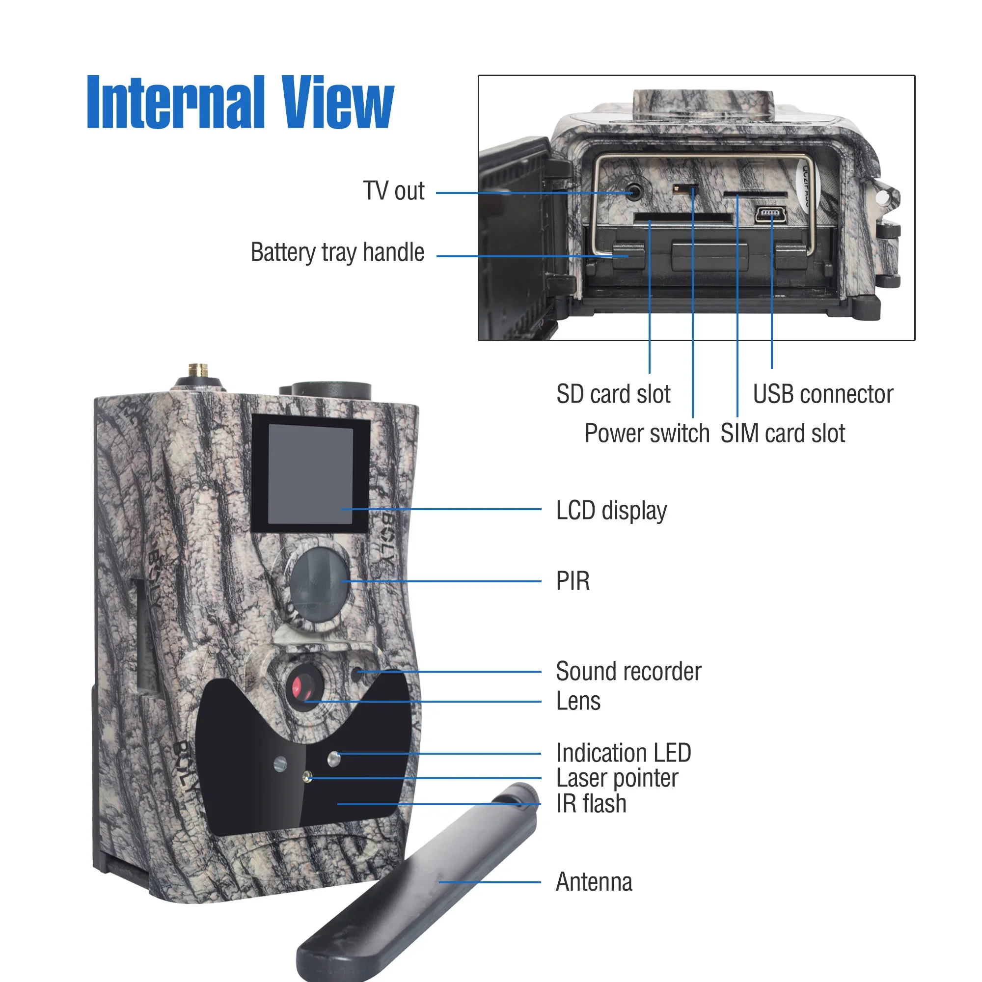 Boly 4G Wireless Trail Camera 24MP1080P Scouting Hunting Camera 90ft Detection 940nm IR Support With Molnus Cloud