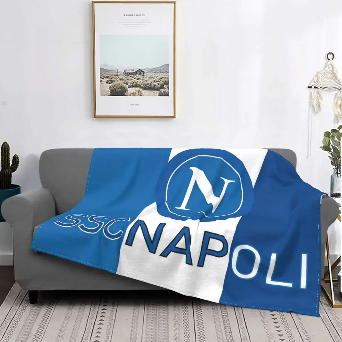 Football Ssc Naples Coral Fleece Plush Throw Blankets Blankets for Sofa Couch Soft Plush Thin Quilt throw blanket