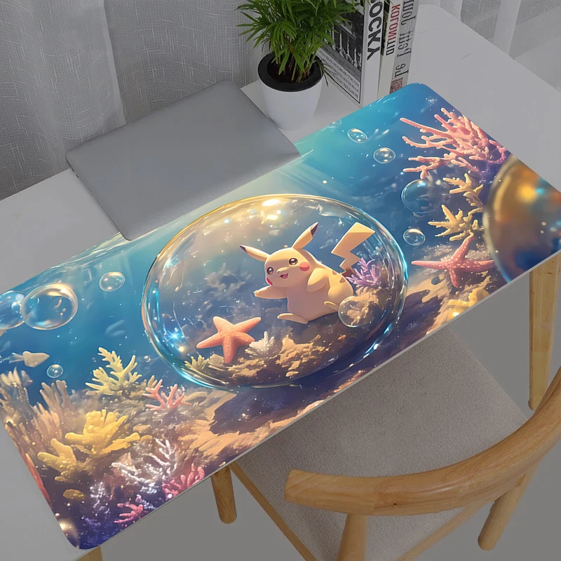 

900*400 Large Mouse Pad Pokemon Pikachu Office Desk Mats PC Gaming Accessories XXL Mouse Pad Laptop Keyboard Mat