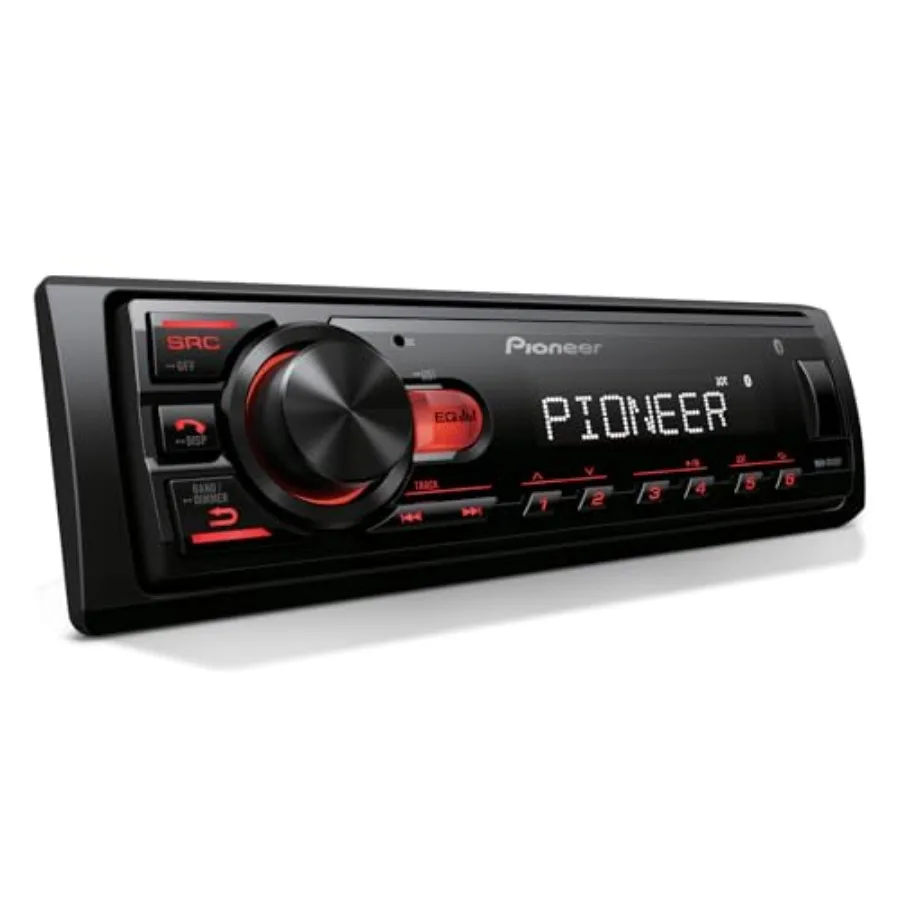 

Car stereo for vehicle use, ABS plastic, black, Bluetooth connectivity with 50W x 4 output and USB/AM/FM/iPhone/Android compati