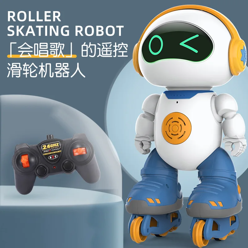 

Remote-Controlled Robot Charging Toy Early Education Puzzle Girl Can Dance High-Tech Boy Lights Children Gift