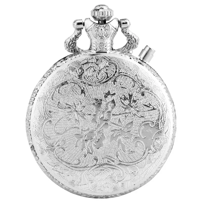 Creative Luminous Clock Analog Quartz Pocket Watch Pendant Chain Motorcycle Motorbike Light Watches Clock for Men Women