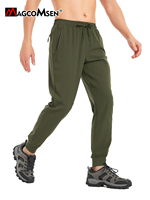 MAGCOMSEN Mens Sportswear Pants Lightweight Quick Dry Running Pants Zipper Pockets Athletic Workout Pant Jogger Male Sweatpants