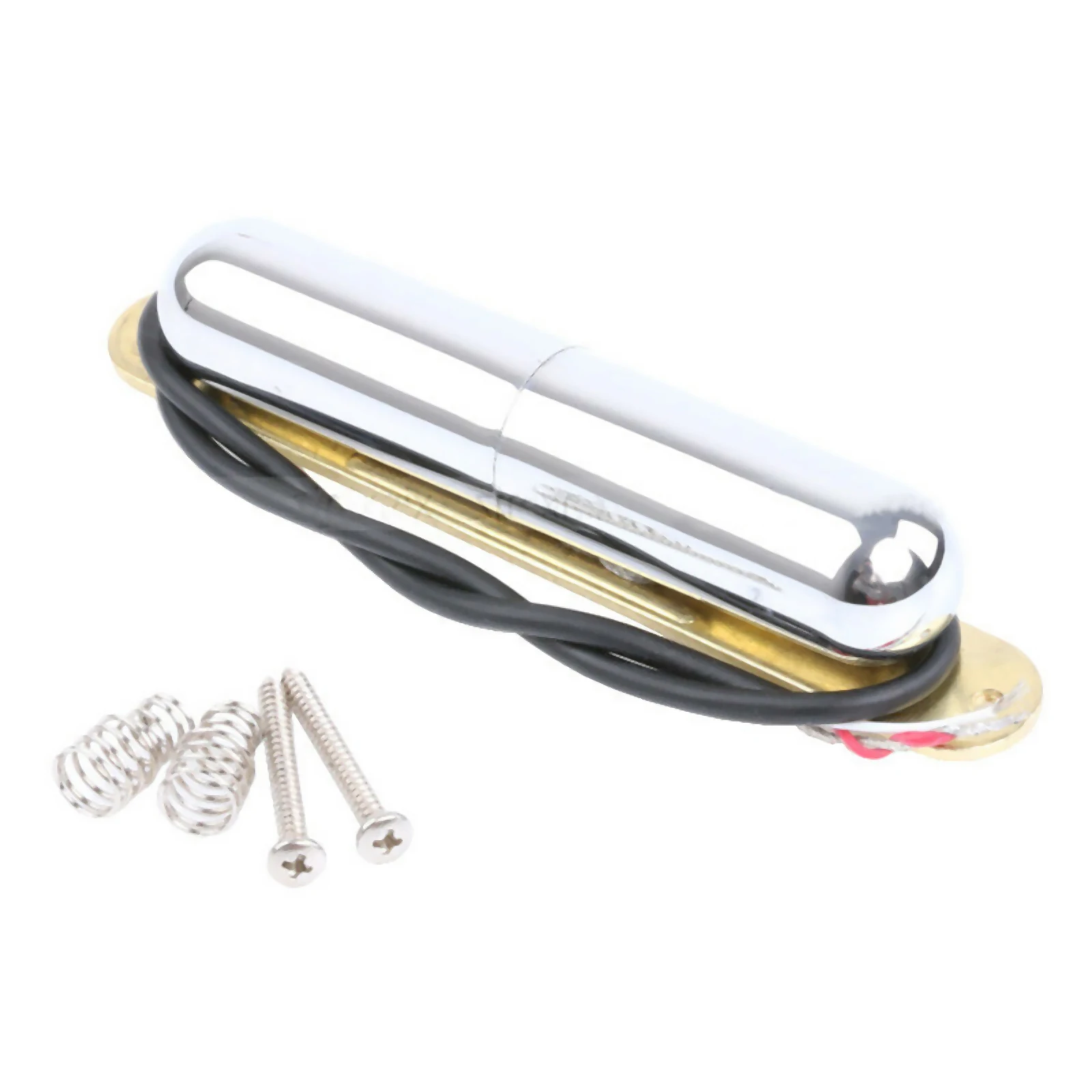 أنبوب أحمر شفاه جيتار كهربائي مطلي بالكروم ملف واحد لجيتار أداء موسيقى عالي الجودة