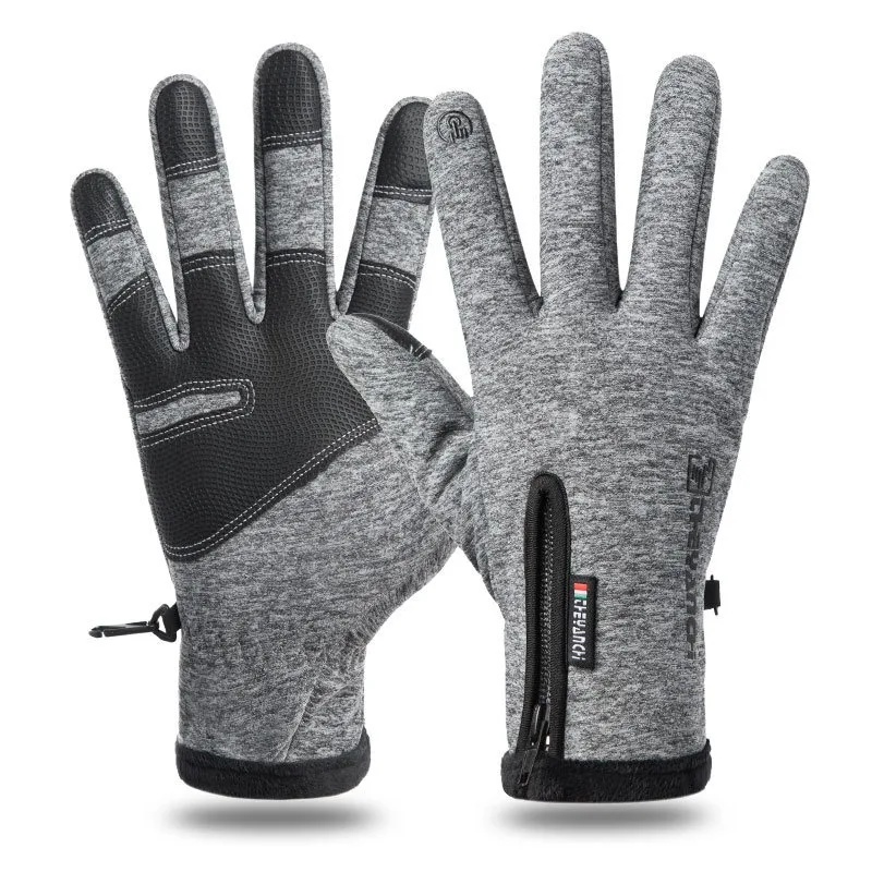 Winter Cycling Gloves for Men and Women Thermal Full Finger Bike Gloves Touch Screen Windproof Warm Non-Slip Bicycle Gloves