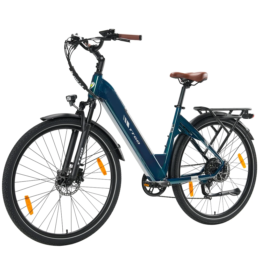 Elektrische fiets 28 inch 20AH 120KM Max. bereik City Commuter Ebike, 25 km/u 250W Bafang-motor, koppelensor, 7 versnellingen, hydraulische remmen