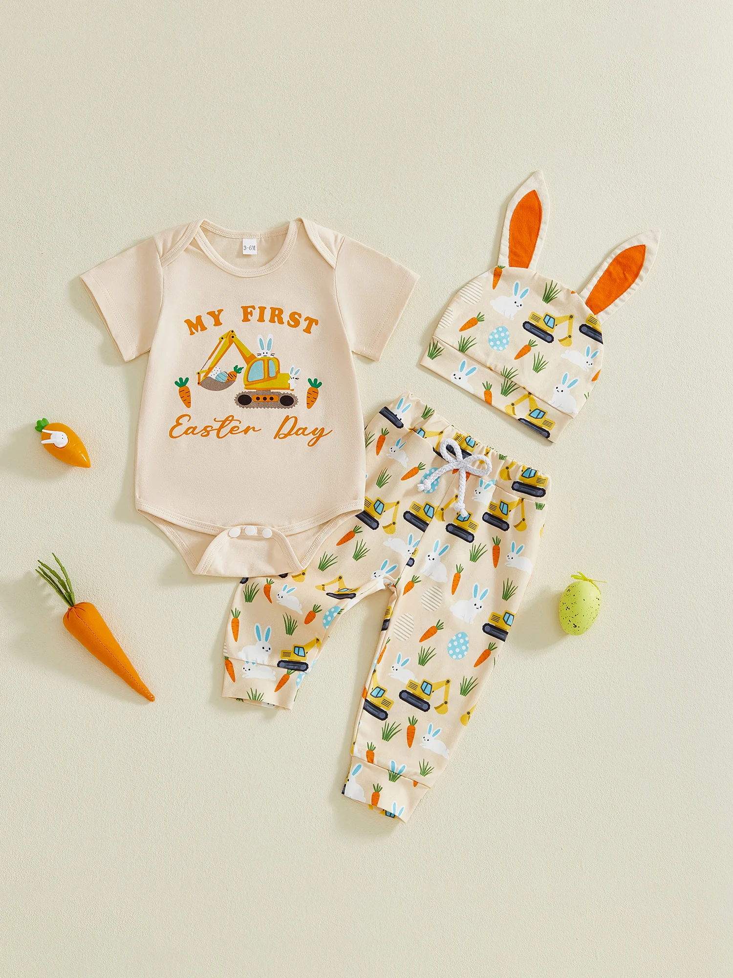 

Toddler Girl Easter Outfit Floral Bunny Rabbit Dress with Matching Headband and Bloomers 3 Piece Spring Set for Baby