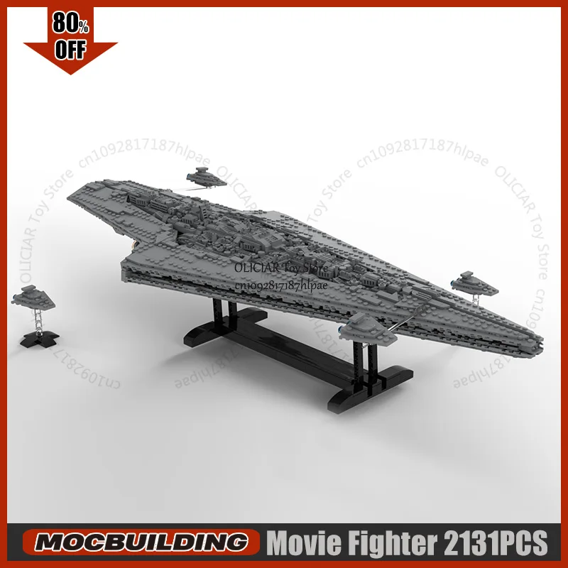 Executor-Class Super Starfighter MOC Bausteine SpaceShip Kampf Modell Benutzerdefinierte Puzzle Architektur Montage Spielzeug Weihnachten Geschenke