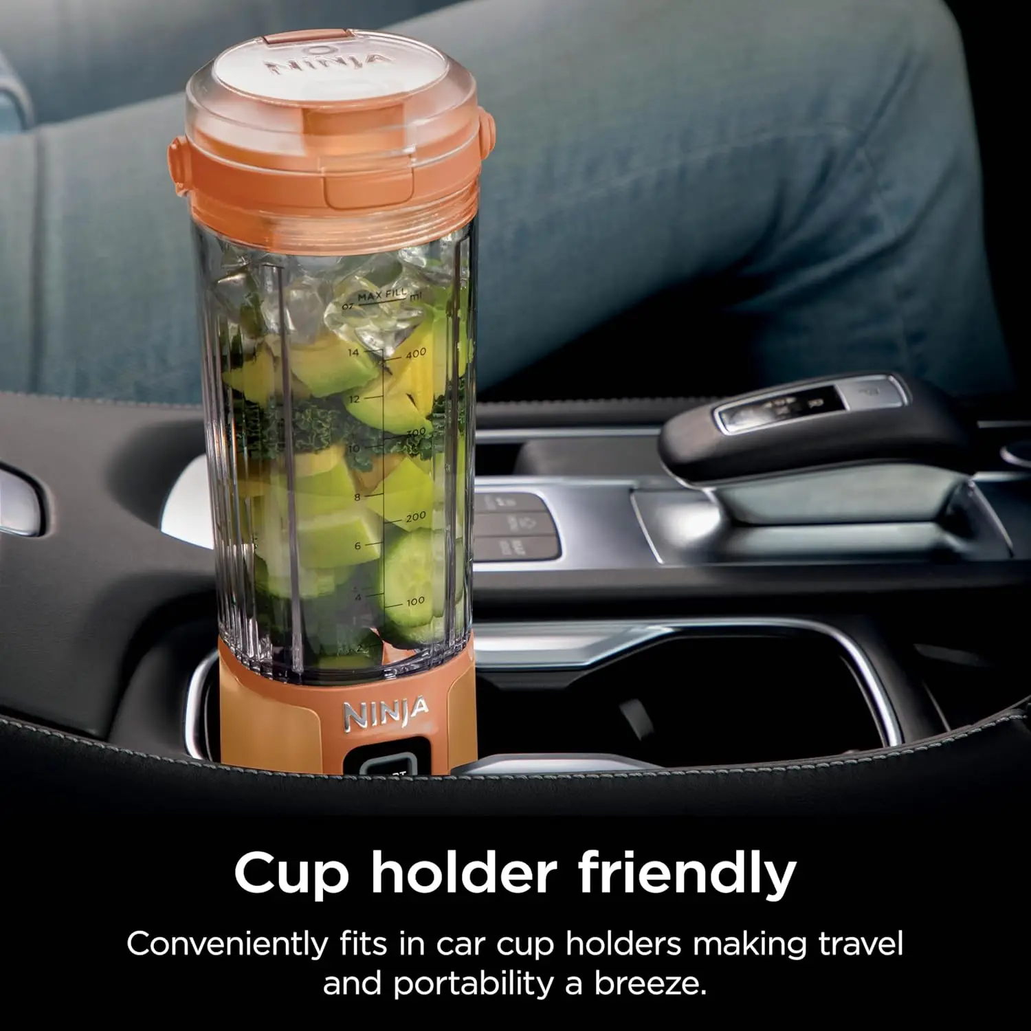 Frullatore portatile Blast, senza fili, 18 once. Recipiente, frullatore personale per frullati e frullati, senza BPA, coperchio a tenuta stagna e beccuccio Sip, US