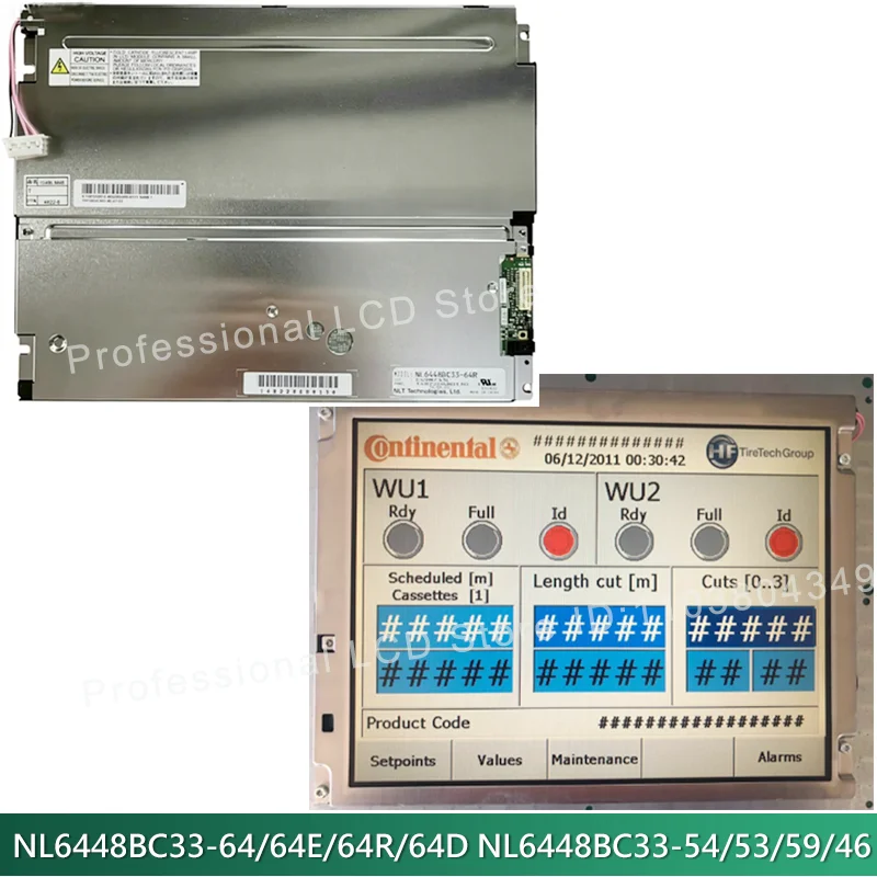 Pantalla LCD Industrial de 10.4 Pulgadas NL6448BC33-54 NL6448BC33-46/59/59D/53 NL6448BC33-64 64E 64R NL6448BC33-63 63D 74 70D