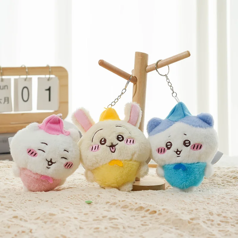 Chiikawa Plush Toy Kawaii Usagi Hachiware Plush Backpack Pendant Keychain Ins Korean Cartoon Anime Friend Birthday Gift