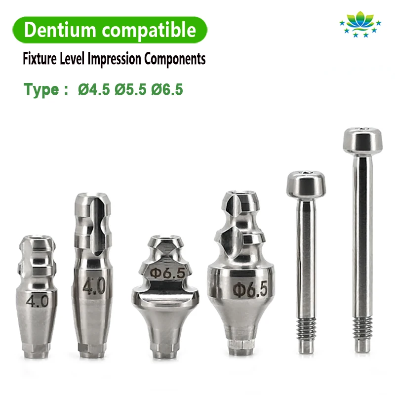 For Dentium Closed Tray Technique Impression Coping Transfer for Dental Lab High Precision CNC Machined Factory Direct Sales