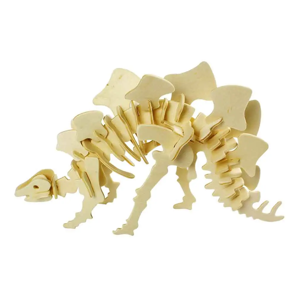 6 szt. Drewniane puzzle 3D z dinozaurami, edukacyjna gra dla dzieci, kolorowe puzzle ze zwierzętami do nauki w przedszkolu, rozwijająca koordynację oko-ręka