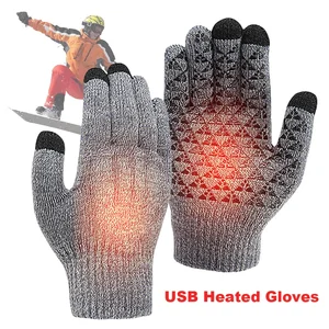 Motorradfahrradhandschuhe USB -Heizhandschuhe Touchscreen Winter Touch Snowboard -Rucksack 6 Hauptverkäufe Camara Cell Cell - №5