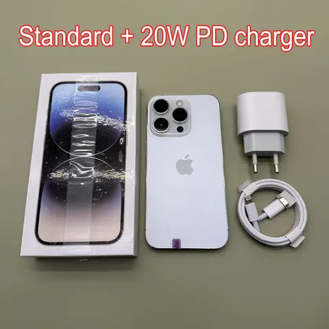 100% Original iPhone 14 Pro Mobile Phone Dual eSIM 128/256 ROM 6GB RAM 6.1" Super Retina OLED Face ID NFC A15 5G Modile Phone