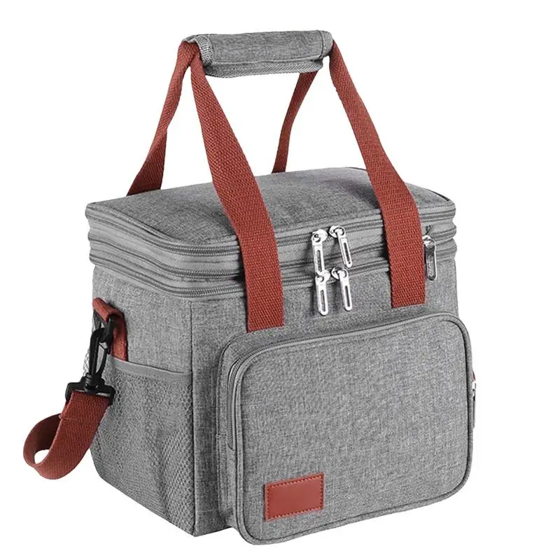 Double layer lunch bag foldable lunch bag Luch Tote Bag Multifunctional Double Layers Tote Cooler Lunch Bags Picnic Lunch Box