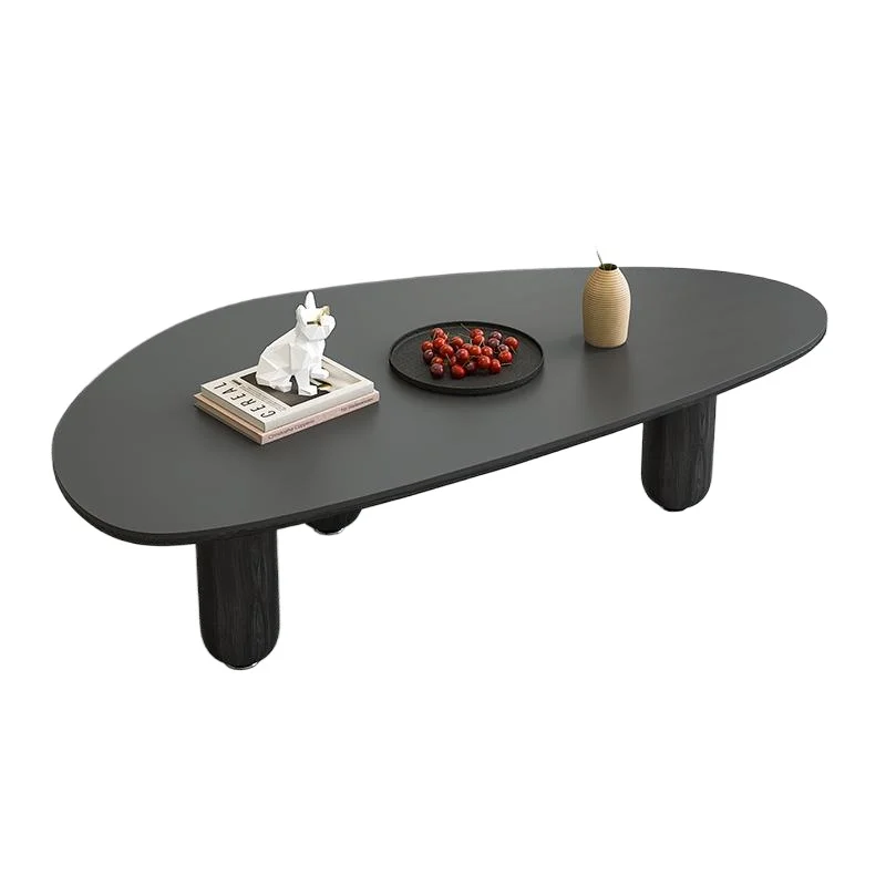 

Минималистичный чайный столик из цельного дерева, небольшой чайный столик, маленькая квартира, гостиная, домашний декор, чайный столик неправильной формы.